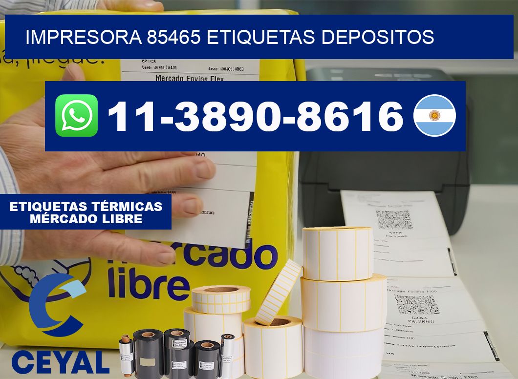 impresora 85465 etiquetas depositos
