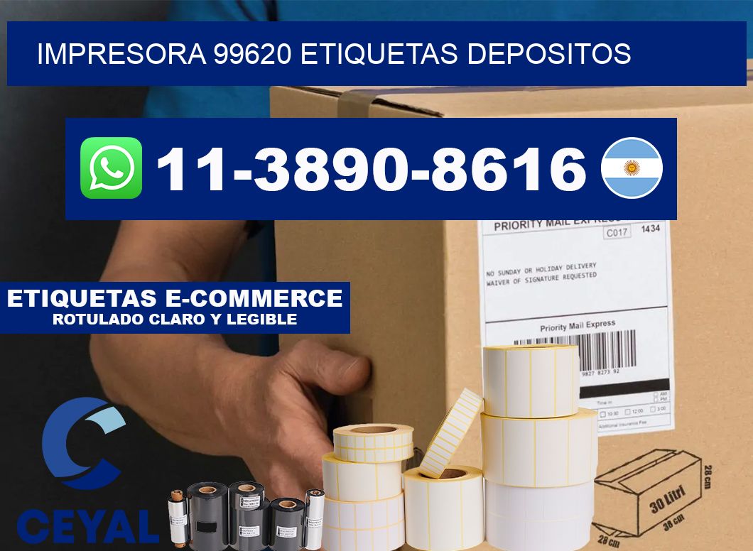 impresora 99620 etiquetas depositos