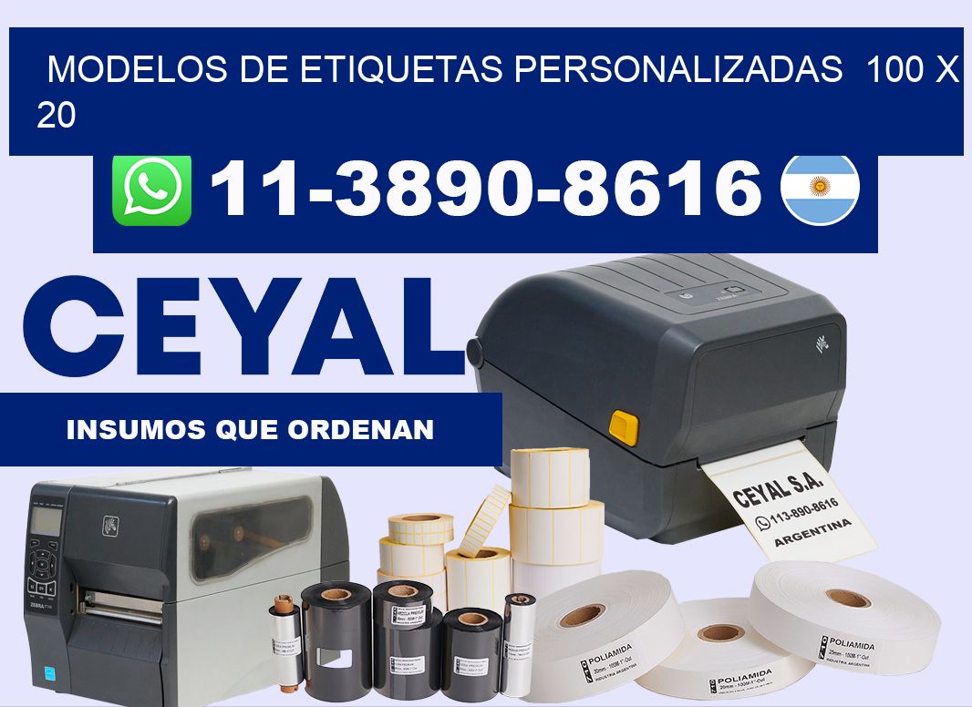 modelos de etiquetas personalizadas 100 x 20