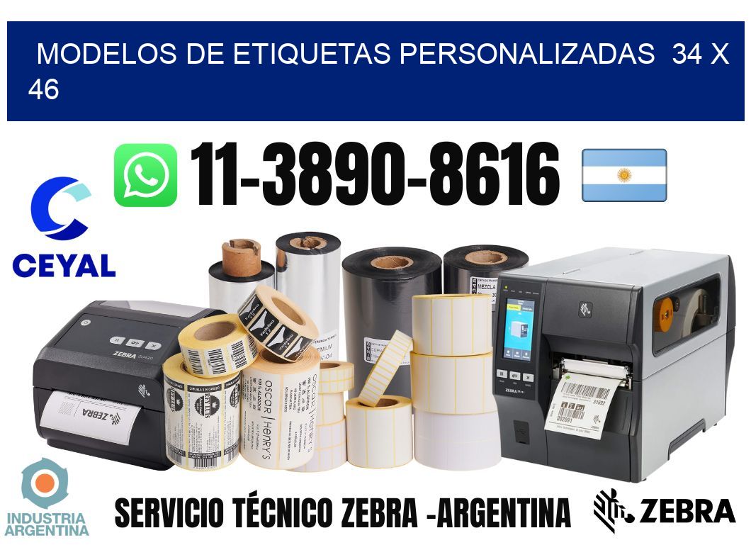 modelos de etiquetas personalizadas 34 x 46