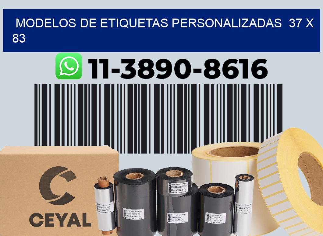 modelos de etiquetas personalizadas 37 x 83