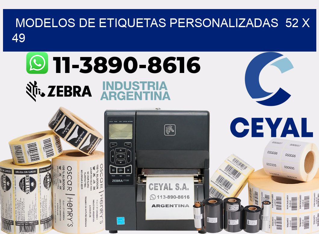 modelos de etiquetas personalizadas 52 x 49