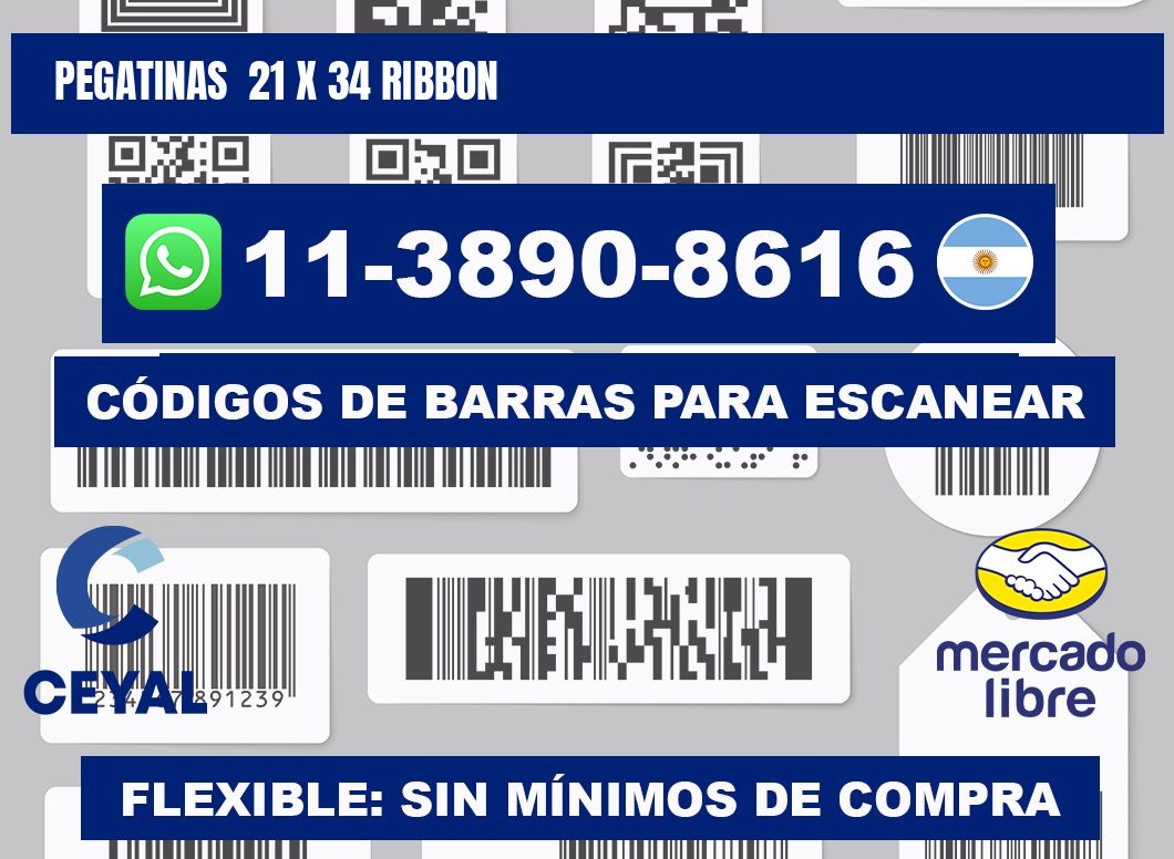 pegatinas 21 x 34 ribbon