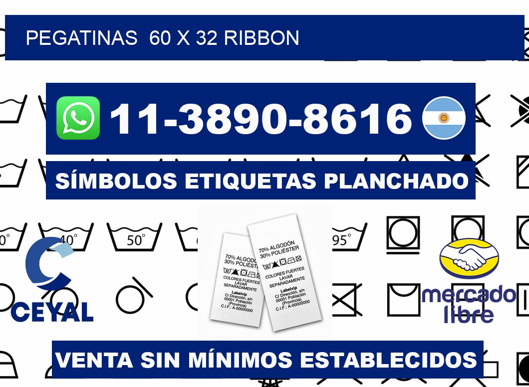 pegatinas 60 x 32 ribbon