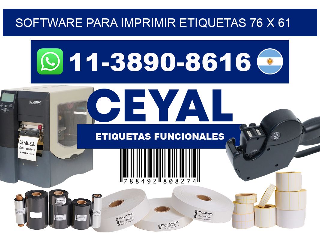 software para imprimir etiquetas 76 x 61