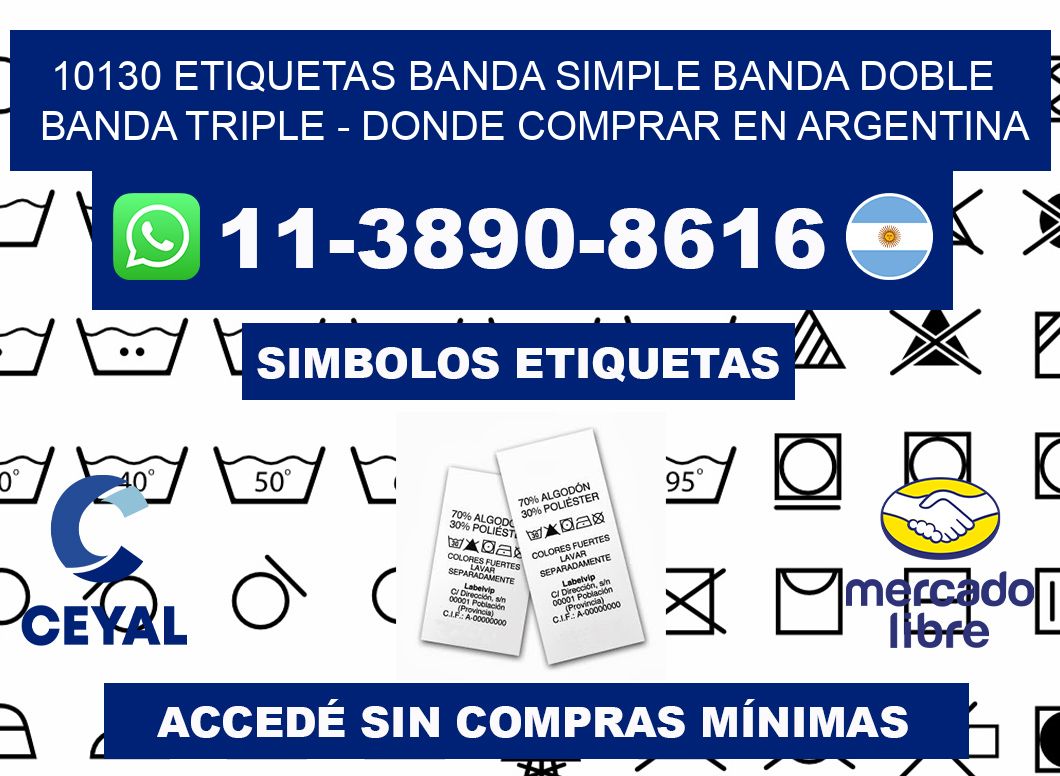 10130 etiquetas banda simple banda doble banda triple - Donde Comprar en Argentina