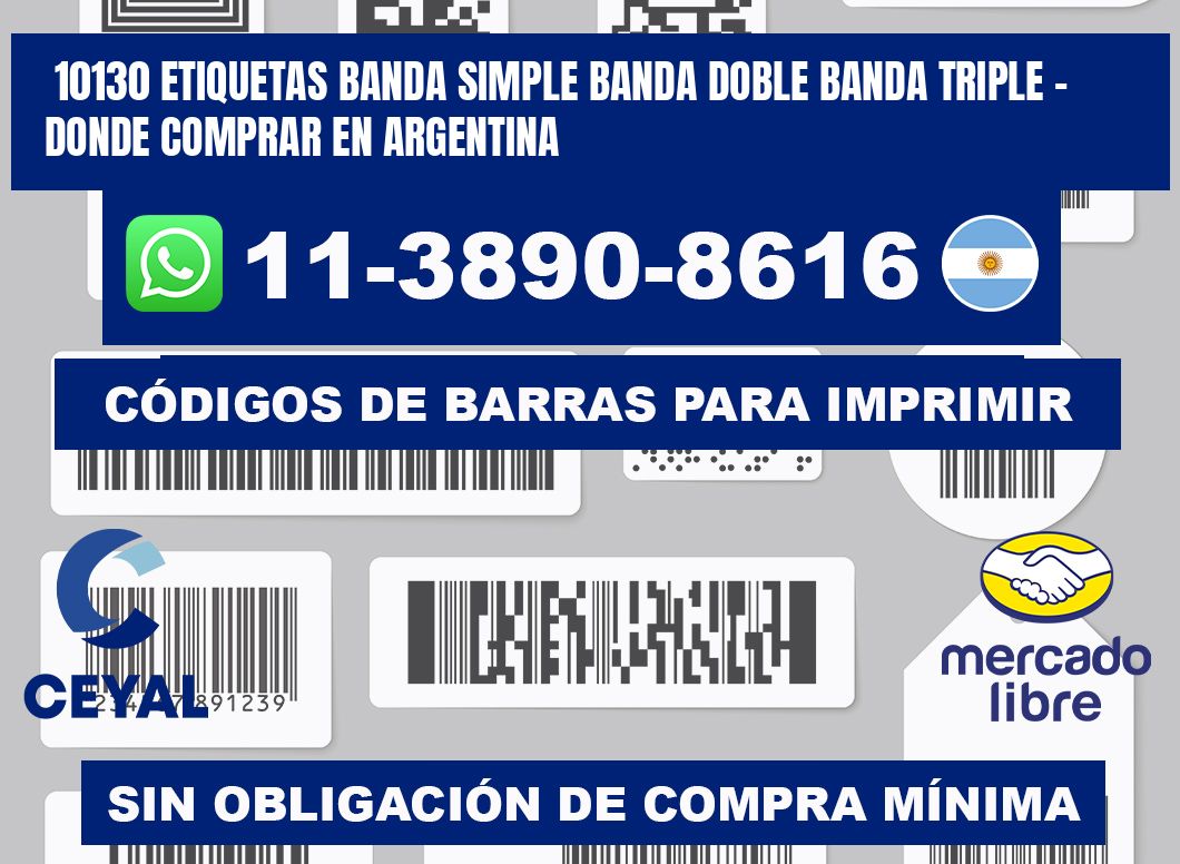 10130 etiquetas banda simple banda doble banda triple - Donde Comprar en Argentina