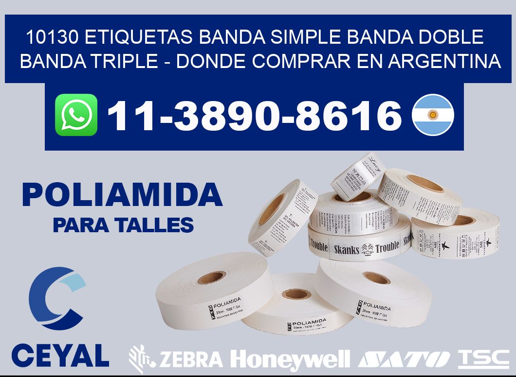10130 etiquetas banda simple banda doble banda triple - Donde Comprar en Argentina