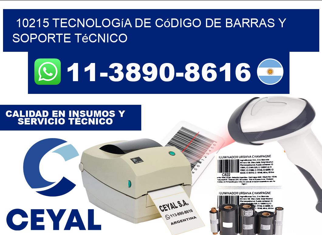 10215 Tecnología de Código de Barras y Soporte Técnico