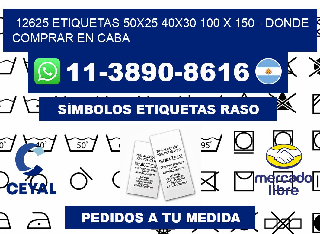 12625 etiquetas 50x25 40x30 100 x 150 - Donde Comprar en Caba