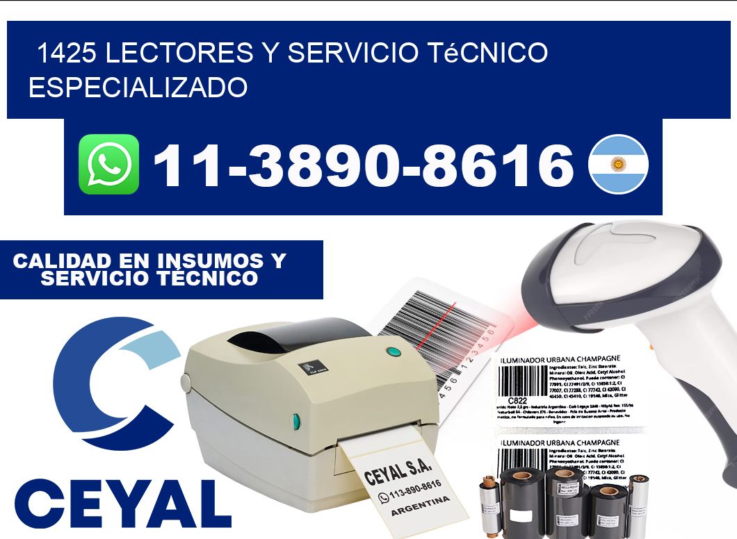 1425 Lectores y Servicio Técnico Especializado