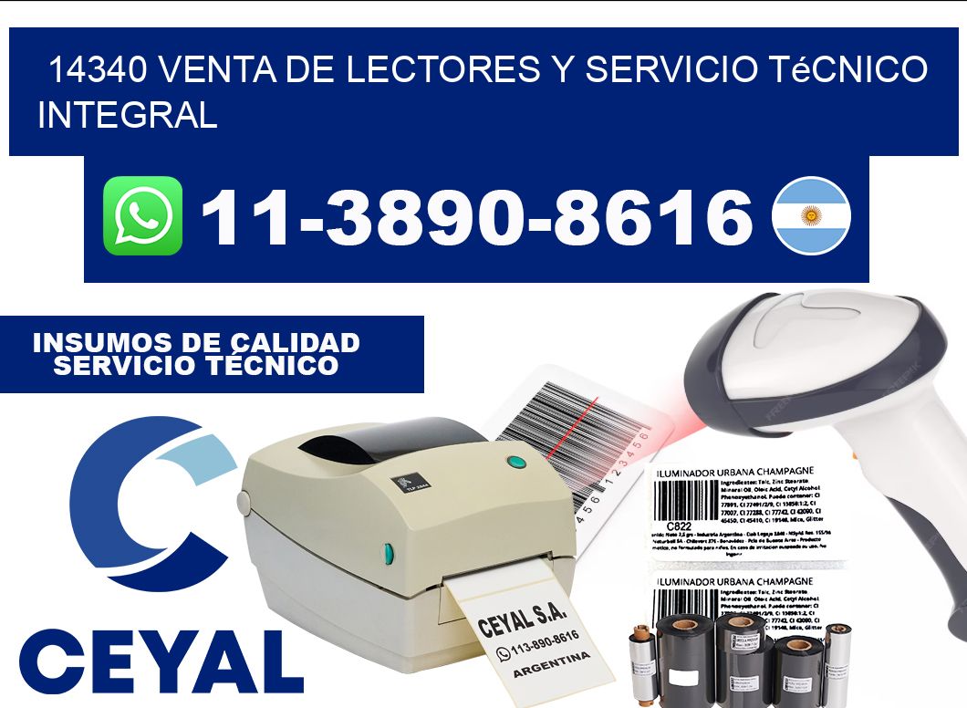 14340 Venta de Lectores y Servicio Técnico Integral