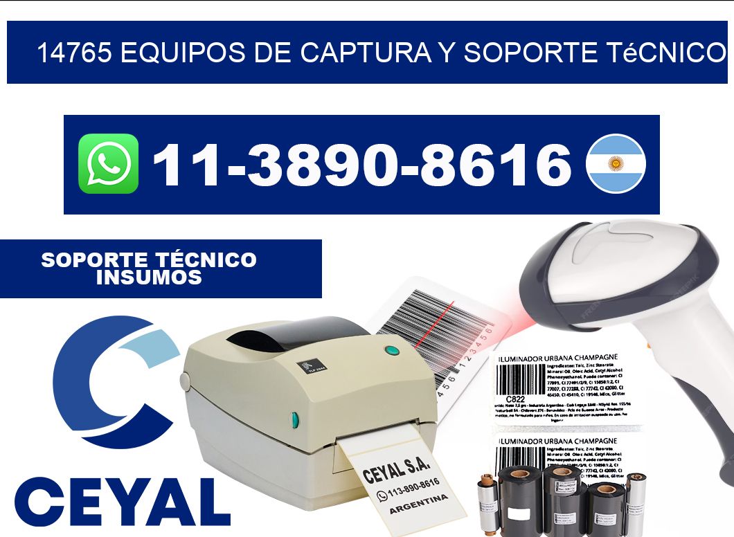 14765 Equipos de Captura y Soporte Técnico