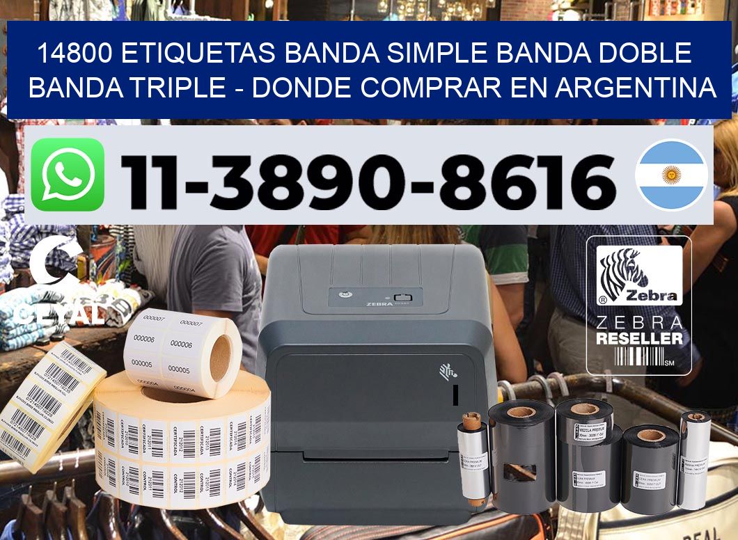 14800 etiquetas banda simple banda doble banda triple – Donde Comprar en Argentina
