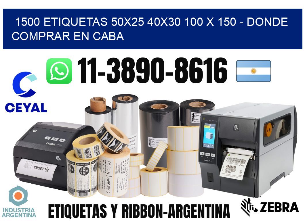 1500 etiquetas 50x25 40x30 100 x 150 - Donde Comprar en Caba