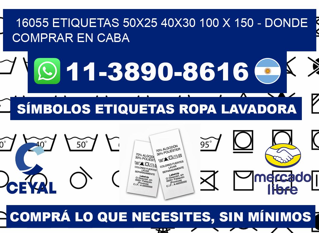 16055 etiquetas 50x25 40x30 100 x 150 - Donde Comprar en Caba