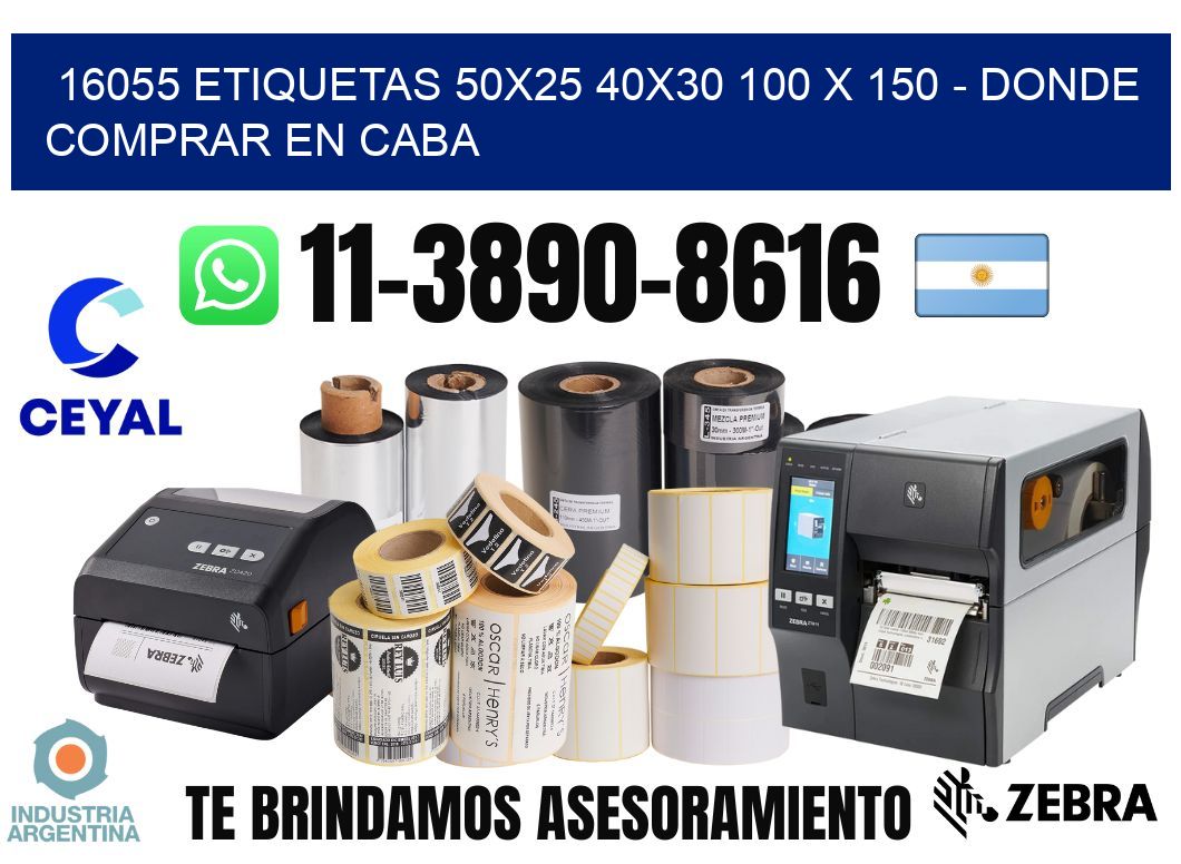 16055 etiquetas 50x25 40x30 100 x 150 - Donde Comprar en Caba