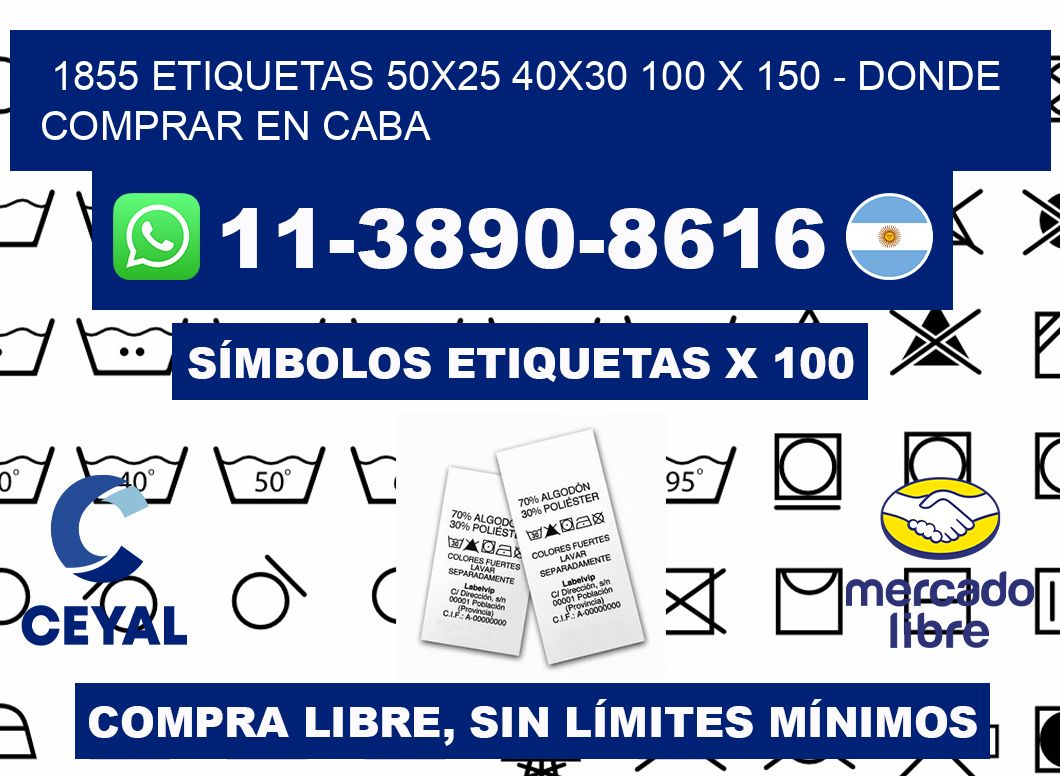 1855 etiquetas 50x25 40x30 100 x 150 - Donde Comprar en Caba