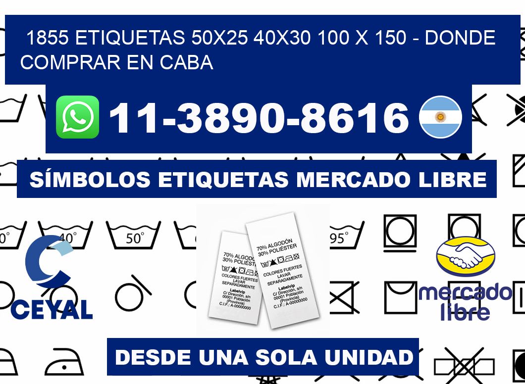 1855 etiquetas 50x25 40x30 100 x 150 - Donde Comprar en Caba