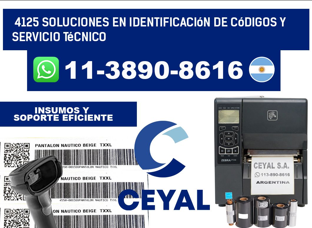 4125 Soluciones en Identificación de códigos y Servicio Técnico