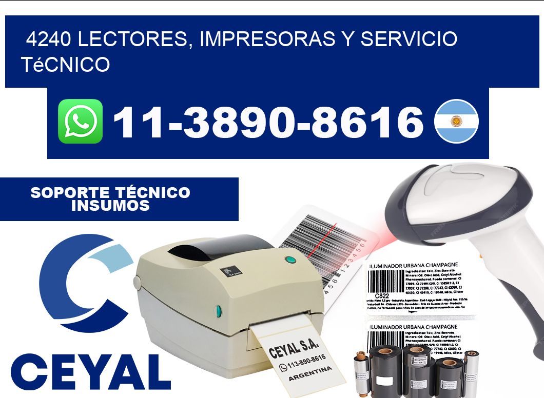 4240 Lectores, Impresoras y Servicio Técnico