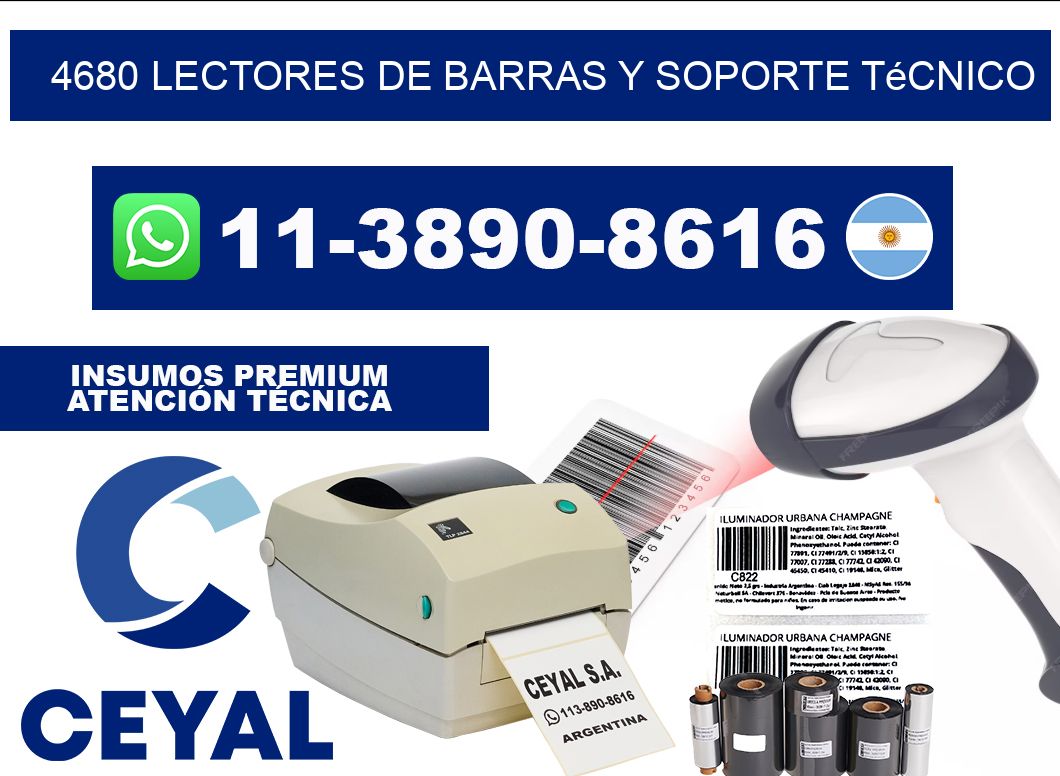 4680 Lectores de barras y Soporte Técnico