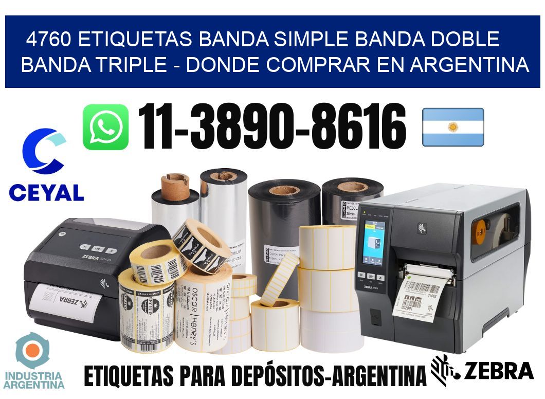 4760 etiquetas banda simple banda doble banda triple - Donde Comprar en Argentina