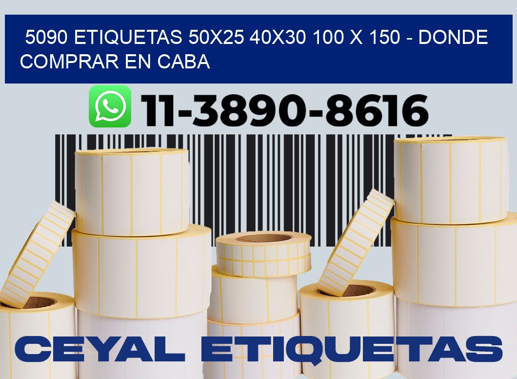 5090 etiquetas 50x25 40x30 100 x 150 - Donde Comprar en Caba
