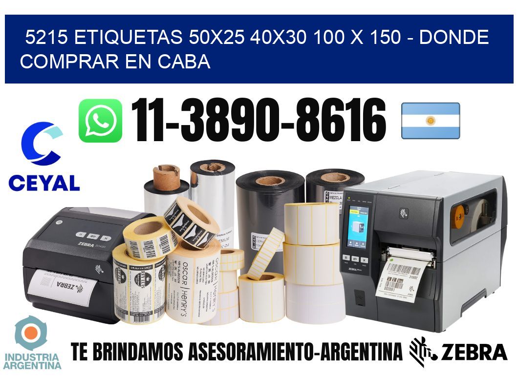 5215 etiquetas 50x25 40x30 100 x 150 - Donde Comprar en Caba