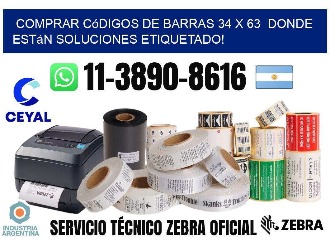 Comprar códigos de barras 34 x 63  donde están soluciones etiquetado!