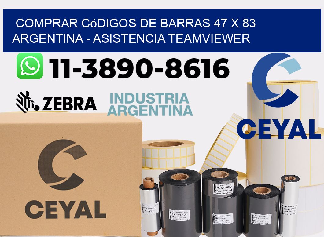 Comprar códigos de barras 47 x 83 argentina - asistencia teamviewer