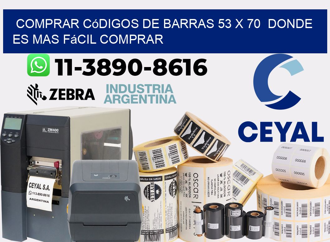 Comprar códigos de barras 53 x 70  Donde es mas fácil comprar