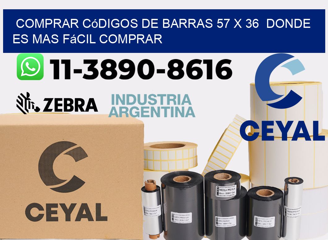 Comprar códigos de barras 57 x 36  Donde es mas fácil comprar
