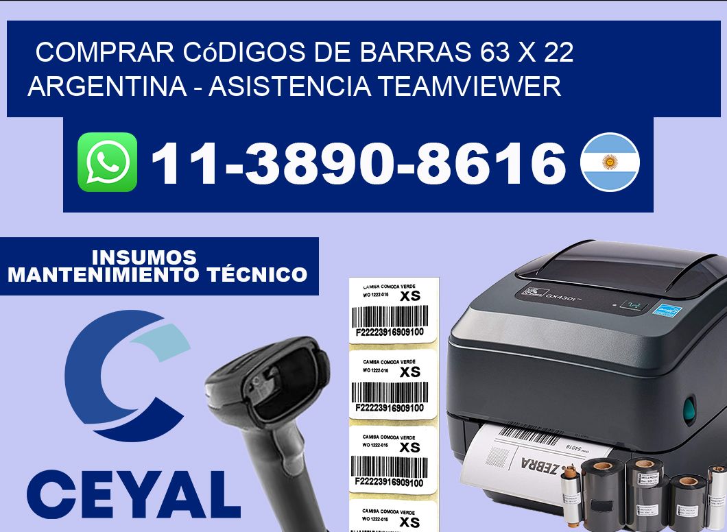 Comprar códigos de barras 63 x 22 argentina – asistencia teamviewer