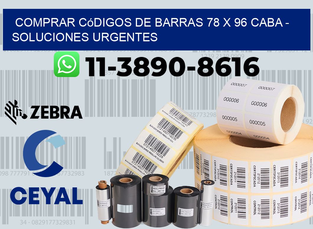 Comprar códigos de barras 78 x 96 CABA - soluciones urgentes