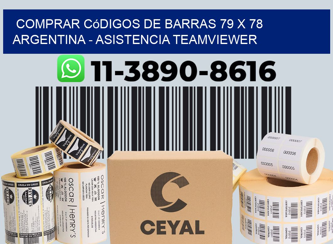 Comprar códigos de barras 79 x 78 argentina - asistencia teamviewer