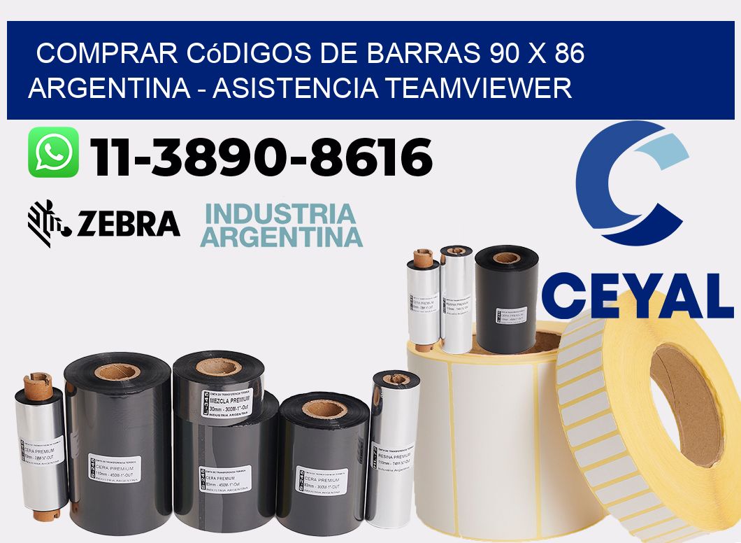 Comprar códigos de barras 90 x 86 argentina - asistencia teamviewer