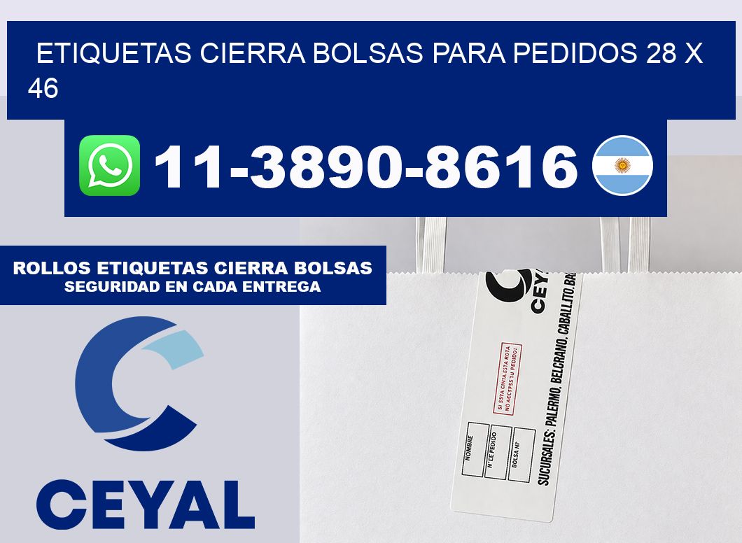 ETIQUETAS CIERRA BOLSAS PARA PEDIDOS 28 x 46
