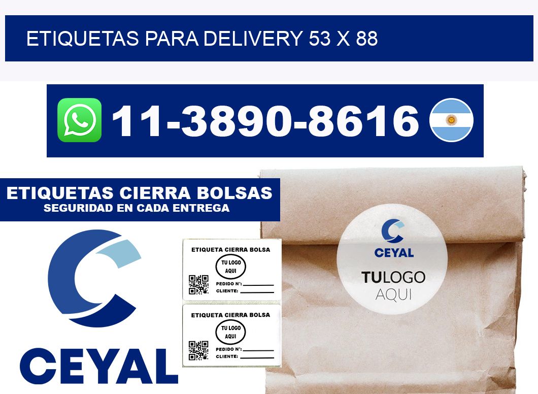 ETIQUETAS PARA DELIVERY 53 x 88