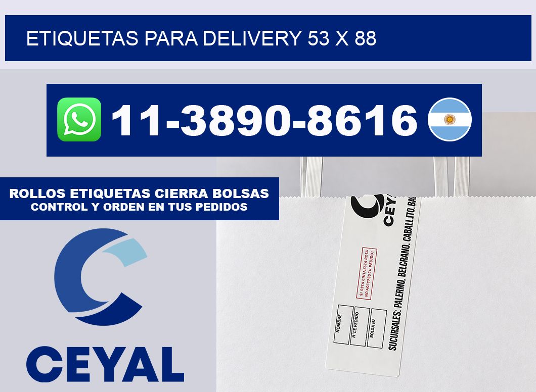 ETIQUETAS PARA DELIVERY 53 x 88