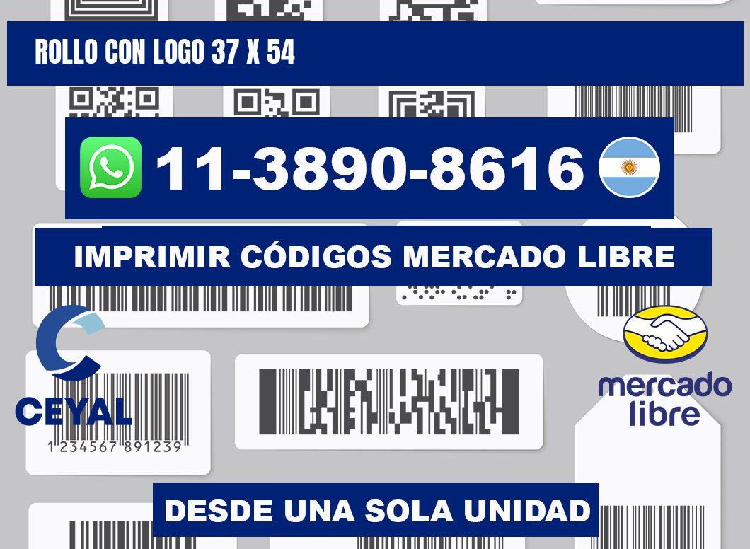 Rollo con logo 37 x 54