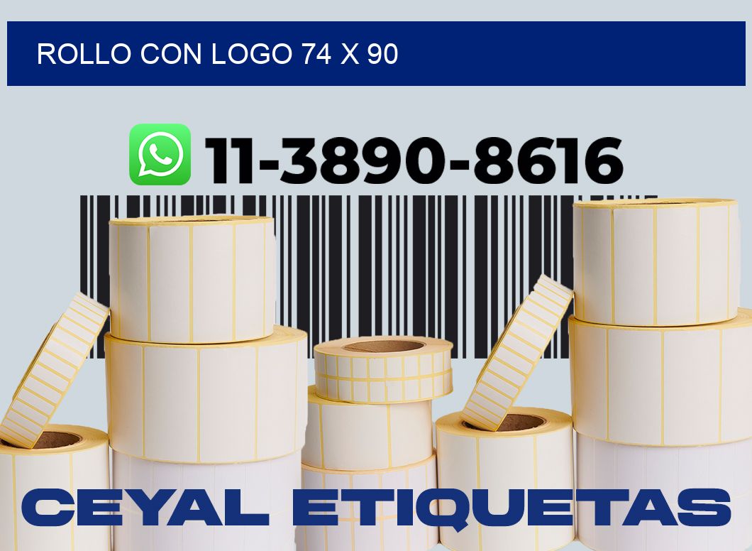 Rollo con logo 74 x 90