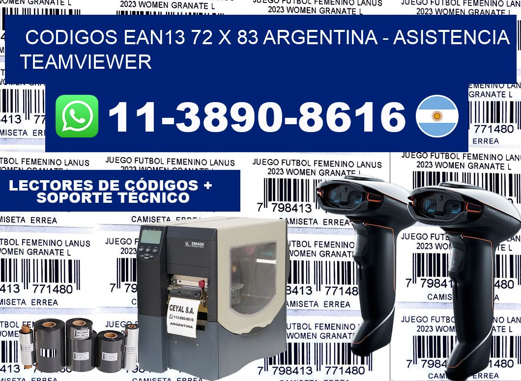codigos ean13 72 x 83 argentina – asistencia teamviewer