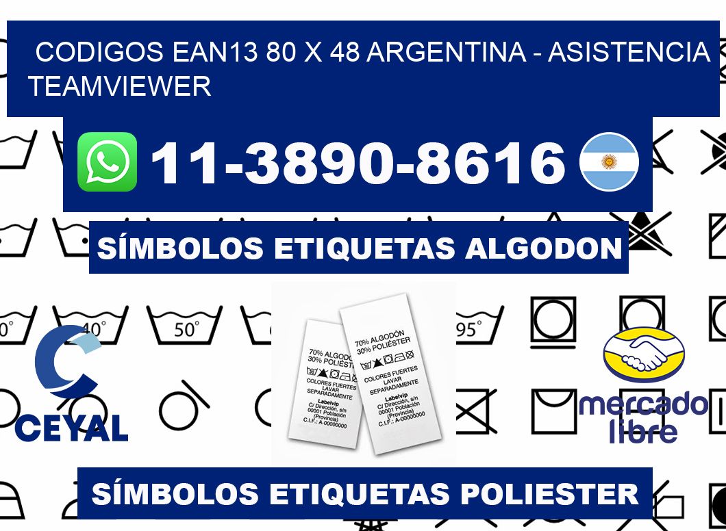 codigos ean13 80 x 48 argentina - asistencia teamviewer