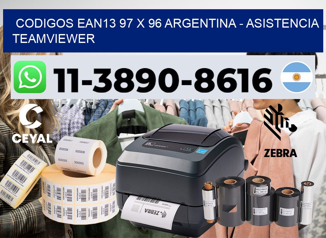 codigos ean13 97 x 96 argentina - asistencia teamviewer