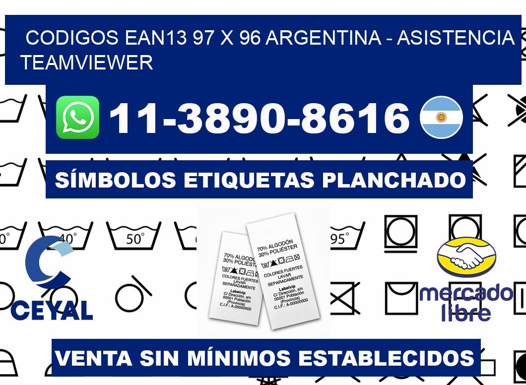 codigos ean13 97 x 96 argentina - asistencia teamviewer