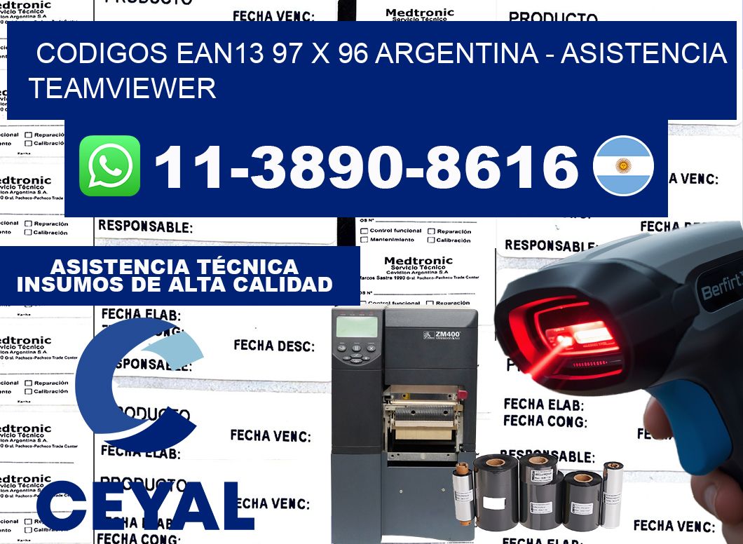 codigos ean13 97 x 96 argentina - asistencia teamviewer