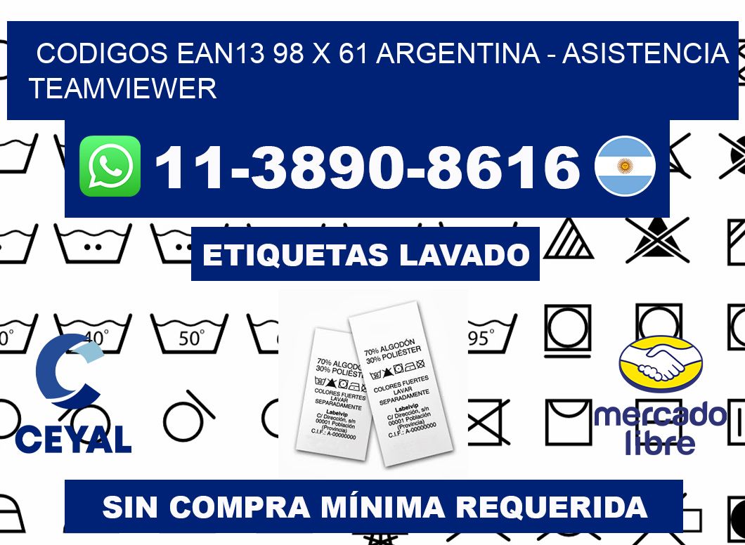 codigos ean13 98 x 61 argentina - asistencia teamviewer