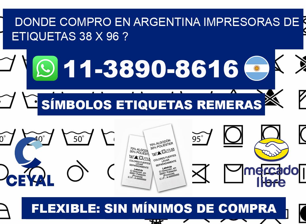 donde compro en argentina impresoras de etiquetas 38 x 96 ?