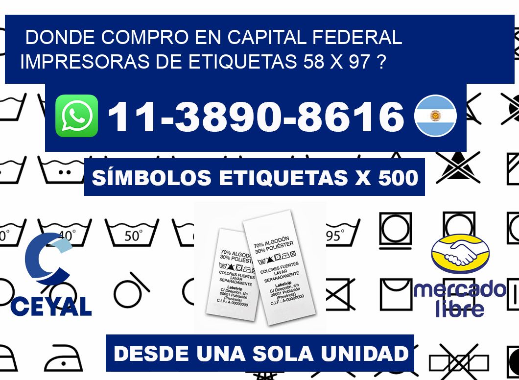 donde compro en capital federal impresoras de etiquetas 58 x 97 ?